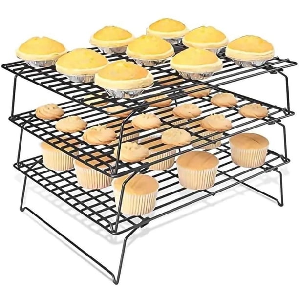 Bandeja De Horno De Acero Inoxidable De 3 Niveles: Enfría Tus Galletas En Minutos Y Sin Pegotes