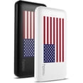 thumbnail image 2 of Miady Paquete de 2 cargadores portátiles USB duales de 10000 mAh, banco de energía de carga rápida USB-C, cargador de respaldo para iPhone 14, Galaxy S22, Pixel, etc. (Edición de bandera), 2 of 4