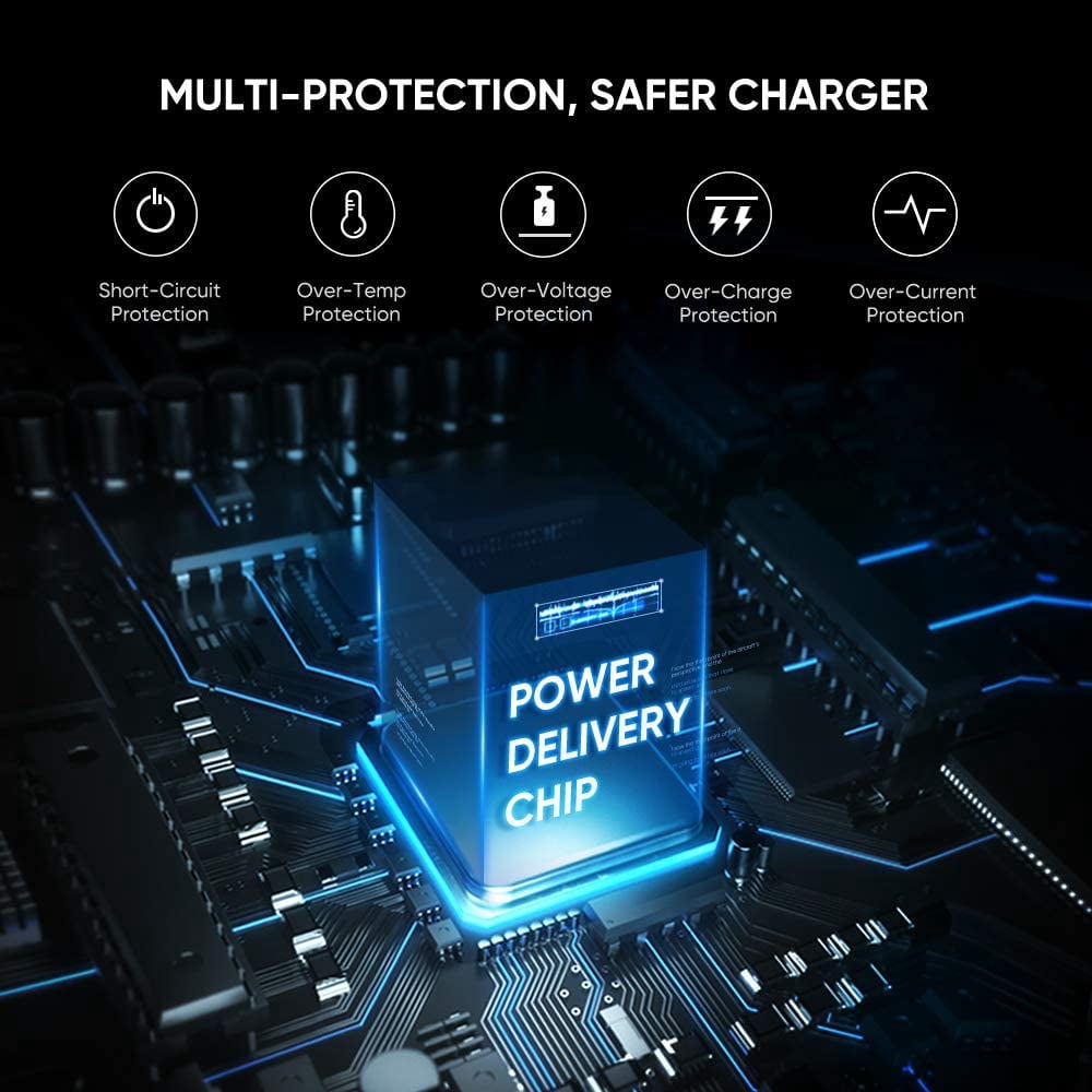 20W PD Home Charger for Nokia T20/T21 - Fast Type-C 6ft Long Cable Quick Power Adapter USB-C Wall
