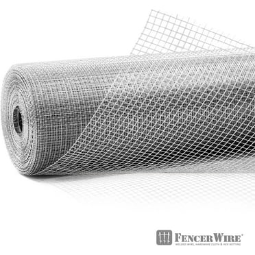 Fencer Wire 23 Gauge Galvanized Hardware Cloth with Mesh Size 1/4" x 1/4" (4 ft. x 10 ft.)