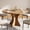 Brown, variant on 47 Inch Round Dining Table for 4-6 People, Modern Pedestal Kitchen Table with Unique K-Shaped Base, Space-Saving Circle Wood Table for Small Spaces, Easy Assembly Dining Room Furniture,Brown