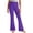 Purple, variant on RRMuAzgs Girl's Flare Leggings Cotton Solid Color High Waist Pants Casual Dance Stretch Long Pants Tween Girls Trendy Clothes 4-16 Years