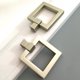 thumbnail image 3 of 2 Uds es Cuadrados de Anillos, es, es de Puerta de Armario, es, es de Tocador, es para Cajones para Mueble perfecl anillo de caída de latón tira de la manija, 3 of 8
