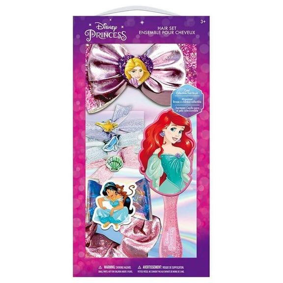 Disney Princess Girls Hair Accessory Set Hair Brush