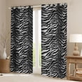 thumbnail image 2 of Homewish Teens Animal Zebra Print Curtains Pack of 2 (42x84 Each),Abstract Gradient Curtains Blackout,Vintage Geometric Stripes Bedroom Curtains,Super Cozy Room Decor, 2 of 6