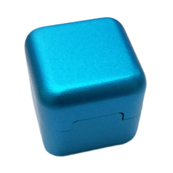 S SERENABLE Porte-Craie de Queue de Billard Boîte de Rangement en Métal Porte-Craie de Billard Bleu