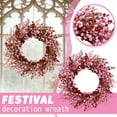 thumbnail image 2 of 22 in Valentines Day Wreath for Front Door, Valentine's Day Door Wreath with Pink and Red Berries for Wall Indoor Decoration,Artificial Berry Wreath for Valentine's Day Anniversary Wedding Home Decor, 2 of 8
