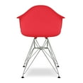 thumbnail image 5 of Aron Living Tower 18" Plastic and Chrome Steel Armchairs in Red (Set of 4), 5 of 6