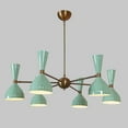 thumbnail image 4 of Stilnovo Style Diabolo Mid Century Modern Italian Sputnik Brass Chandelier, Handcrafted Custom 6 Arm 12 Light Ceiling Pendant Light Fixture, 4 of 4