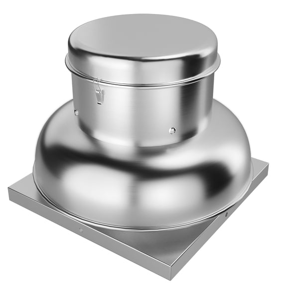 1400 CFM Upblast Roof Exhaust Fan - 25.59" High-Speed Direct Drive with Upgraded Motor, Weather-Resistant & Silent for Restaurant, Factory & Warehouse