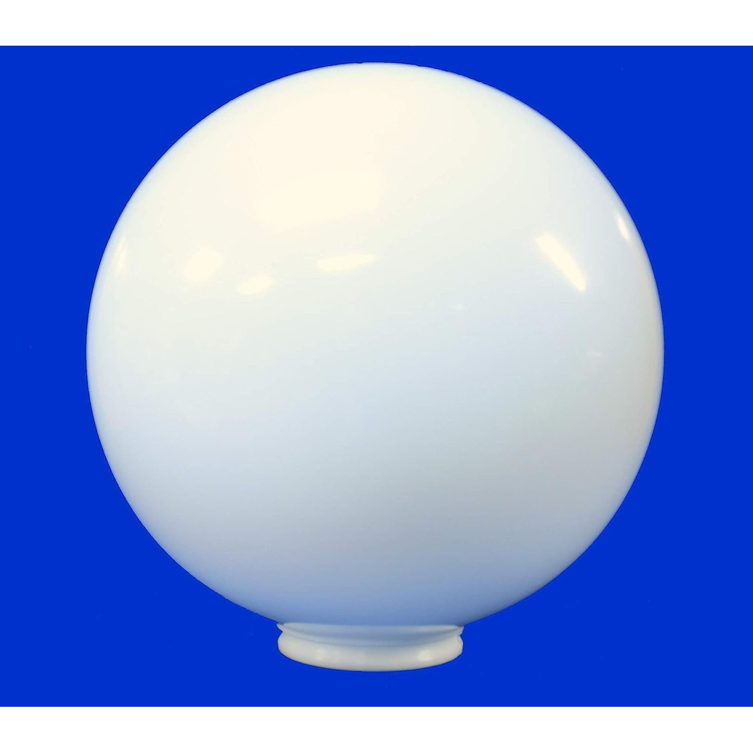 12" White Round Plastic Light Globe Pole Post Lamp Outdoor Fixture