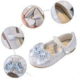 thumbnail image 6 of NOLDARES Girls Flats Dress Shoes: Little Kid Princess Ballerina Flats for Birthday Party - Girls Mary Jane Shoe for Wedding School(White,12.5), 6 of 9