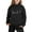 Black, variant on Byoo Solid Toddler Girls Outfits Long Sleeved Hooded Hoodie Shirt Joggers Set Children Basic Sport Sweatsuit Set