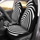 thumbnail image 2 of Juego de 2 fundas para asientos de coche ABPHQTO color negro y blanco protector universal para asientos delanteros, 2 of 4