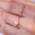 thumbnail image 4 of Heart Shaped Wings Ring Zircon Inlay Rose Gold Silver Base Metal Unisex Design and Gift for Women Heart Jewelry Fashion Ring Statement Ring, 4 of 5