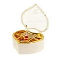 thumbnail image 1 of POINTERTECK Romantic Love Heart Ballerina Music Box Jewelry Storage Case (White), 1 of 7
