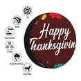thumbnail image 4 of Logiee Happy Thanksgiving Print Spare Tire Cover, Universal Wheel Protectors,Waterproof Dust-Proof UV Sun Wheel Tire Cover,Fit for SUV, RV, Travel Trailer, Truck-16 inch, 4 of 6