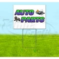 thumbnail image 1 of Auto Parts (18" x 24") Yard Sign, Includes Metal Step Stake, 1 of 6
