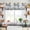 Gray, variant on Watercolor Forest Kitchen Curtain Valances for Windows Farmhouse Short Curtains, Vintage Mountain Branches Tree Rod Pocket Valance Curtain for Bedroom Cafe Living Room 60"x18"