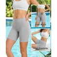 thumbnail image 4 of Finetoo Cotton Underwear for Women Boy Shorts Full Coverage High Waisted Panties Boxer Briefs Packs 3 Pack M, 4 of 6