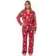 thumbnail image 7 of Elf The Movie Women's OMG! SANTA! I KNOW HIM! Christmas Sleep Collared Button Down Long-Sleeve Pajama Set, 7 of 7