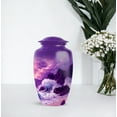 thumbnail image 7 of MUKTIVE Mountain Funeral Urns for Ashes Adult Male - Memorial Large Decorative Purple Urn for Human Ashes Female - Handcrafted Mom & Dad Urns - 10 Inch, 7 of 7