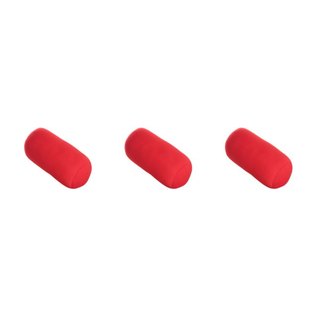 Justharion Oreiller Rouleau Durable et Hypoallergénique Soutien Cou et Dos Oreiller de Soutien Cou Dos Polyester Oreiller Rouleau Confortable Rouge Vif 30X16 3Set