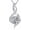 04-cubic zirconia, variant on Round Birthstone Necklace for Women 925 Sterling Silver Created Gemstone Infinity Pendant Necklaces Christmas Birthday Jewelry Gifts for Wife Mother Her, 18"+2"