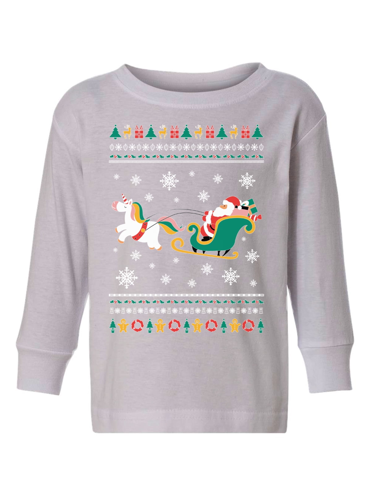 unicorn christmas jumper girls
