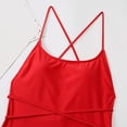 thumbnail image 7 of Sngxgn Swimsuit for Women Bathing Suits Front Cutout Adjustable Straps Ruched Swimwear(Red,M), 7 of 7