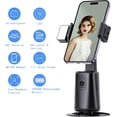 thumbnail image 4 of Auto Tracking Phone Tripod Stand - 360° Rotating AI Gimbal for Vlogging, No App Needed, Black Stabilizer for Content Creators & Influencers, 4 of 8