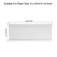 thumbnail image 2 of 3x9.4inch Aluminum Name Plate Holder, 3 Pcs L Type for Desk Sign Holder Silver Tone, 2 of 6
