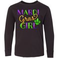 thumbnail image 3 of Inktastic Mardi Gras Girl Long Sleeve Youth T-Shirt, 3 of 5