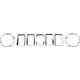 thumbnail image 1 of for Jimny Front Grille Insert + Headlight Cover Trim for 2019 2020 Silver, 1 of 5