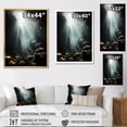 thumbnail image 4 of Designart "Submerged Coastal Fish Reverie" Coastal Coral Under Water Floater Framed Canvas Prints, 4 of 5