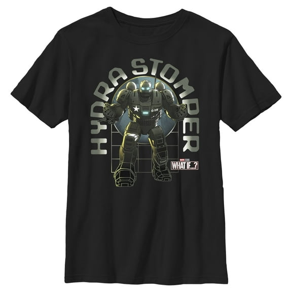 Boy's Marvel What if…? Hydra Stomper Graphic Tee Black Large