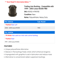 thumbnail image 2 of Trailing Arm Bushing - Compatible with 1999 - 2003 RX300 FWD 2000 2001 2002, 2 of 2