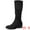 Black, variant on DARING DIVA Women's Round Toe Slouches Block Heels Knee High Boots Black 9