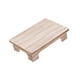 thumbnail image 5 of Mesa de centro baja de madera, elegante taburete minimalista multiusos, macetero para balcón 50x28x10cm, 5 of 9
