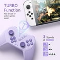 thumbnail image 3 of QJUHUNG Manette Switch Sans Fil Switch Pro Manette Compatible avec Nintendo Switch/Lite/OLED avec Joystick Réveil Double Turbo Vibration -, 3 of 8