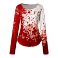 thumbnail image 5 of Tshirts for Women Slim Fit Halloween Print Long Sleeved Crew Neck T Shirt Clothes, 5 of 5