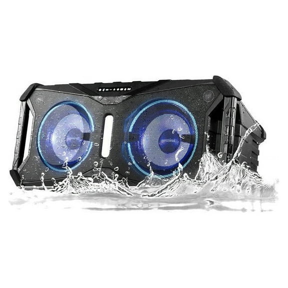 Gemini SOSP-8BLKGR SoundSplash Floating Dual 8" Bluetooth Speaker w/ LED Party Lighting