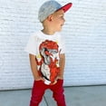 thumbnail image 2 of Boys Tshirts Summer Short Sleeve Cartoon Dinosaur Prints T Shirt Tops For 4-5 Year, 2 of 4