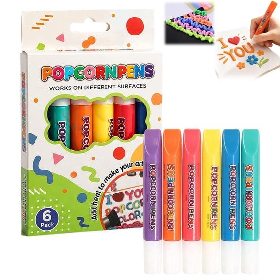 3D Relief Art Pen, Popcornpens Works On Different Surfaces