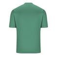 thumbnail image 5 of Men Shirts Fashionable Short Sleeved Button Round Neck Casual Solid Color Everyday Shirts for Men, 5 of 6