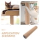 thumbnail image 2 of Rascador de gato de repuesto, poste de yute natural, accesorio para rascar gatos, 2 of 6