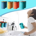 thumbnail image 6 of Toothbrush Rack with Wall Mounted Storage Box for Oral Care Essentials Featuring Punching Mouthwash Cup and Toothbrush Cup for Organized Bathroom Countertop and Couples Use Topliu, 6 of 8
