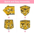 thumbnail image 6 of RATGDN Collapsible Fabric Cube Storage Bin with Double Handles for Living Room Bedroom Office Black - Lemon Juice Fruit, 6 of 7