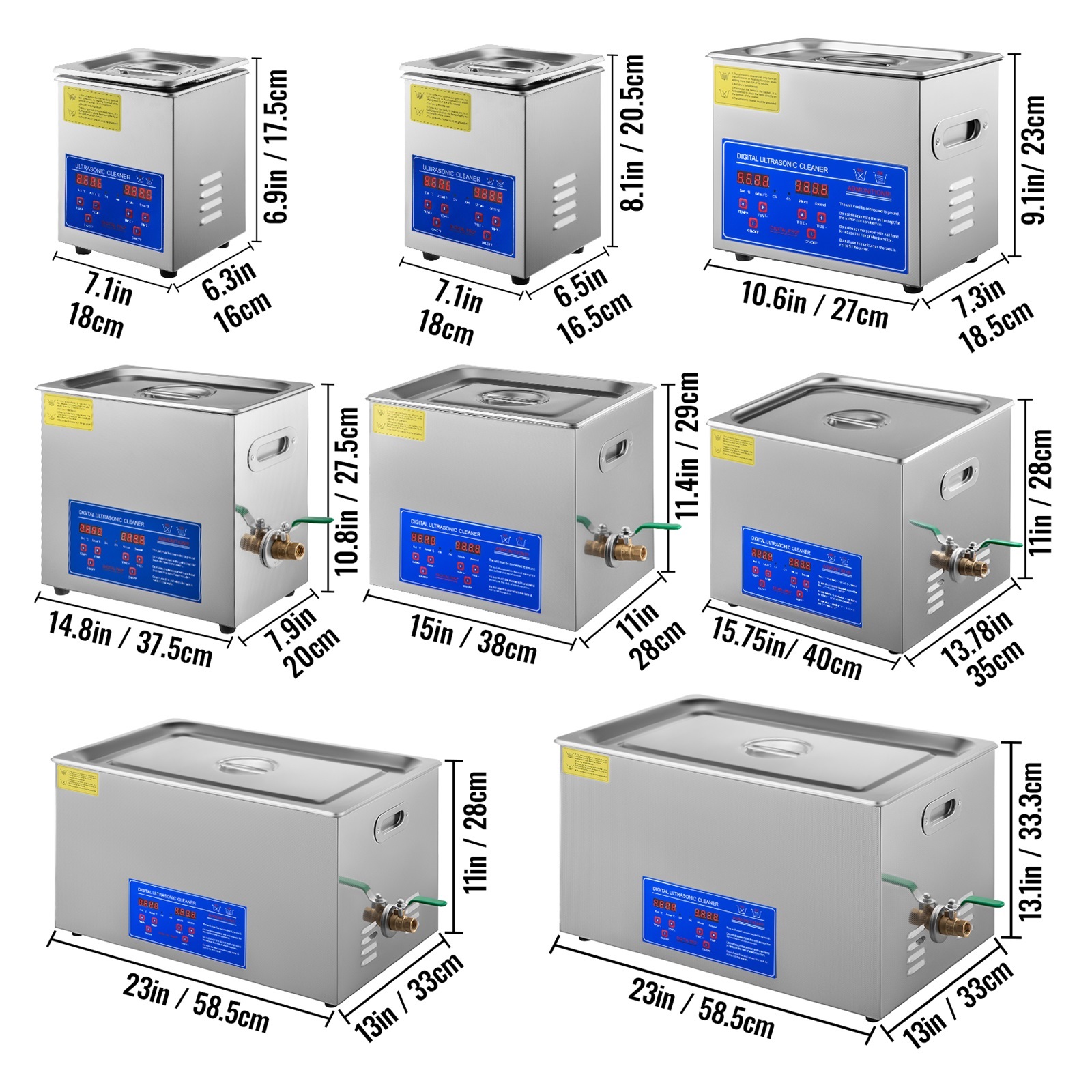 1.3L 2L 3L 6L 10L 15L 22L 30L Ultrasonic Cleaner Lave-Dishes Portable Washing Machine Dishwasher Ultrasonic Home Appliances