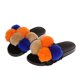 thumbnail image 3 of Zapatillas de felpa con bolas de pelo de color para mujer, nuevas zapatillas de algodón de felpa de gran tamaño Wmkox8yii  hj789, 3 of 5